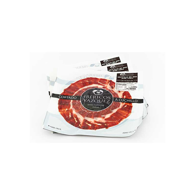 Jamón de Bellota 100% Ibérico loncheado a cuchillo (100 g)